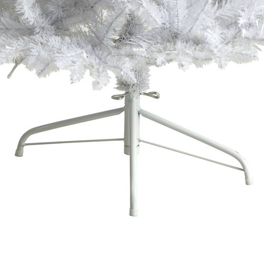 6ft. Pre-Lit White Artificial Christmas Tree, Warm White LED Lights